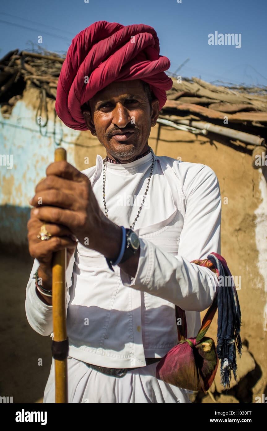 Indian farmer white turban in hi-res stock photography and images - Alamy