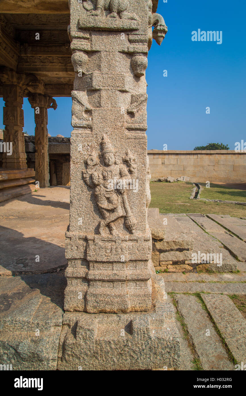 Ruins of Hampi, a UNESCO World Heritage Site, India. Stock Photo