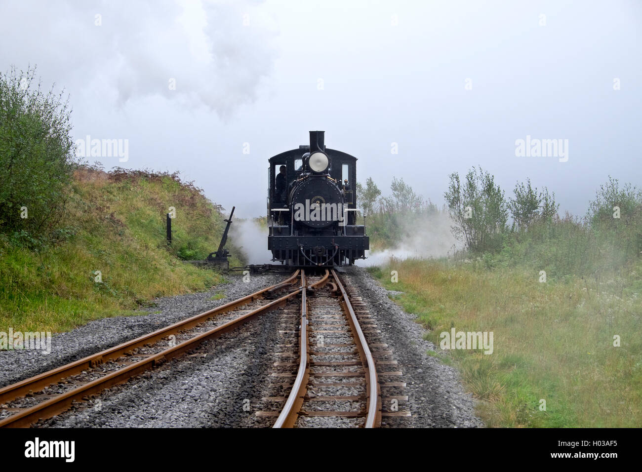 Brecon Mountain Railway Merthyr Tydfil Wales steam train Stock Photo