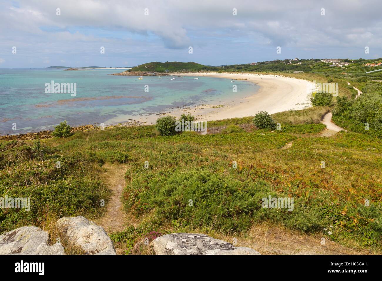 Higher Town Bay, St Martin's, Isles of Scilly, England Stock Photo