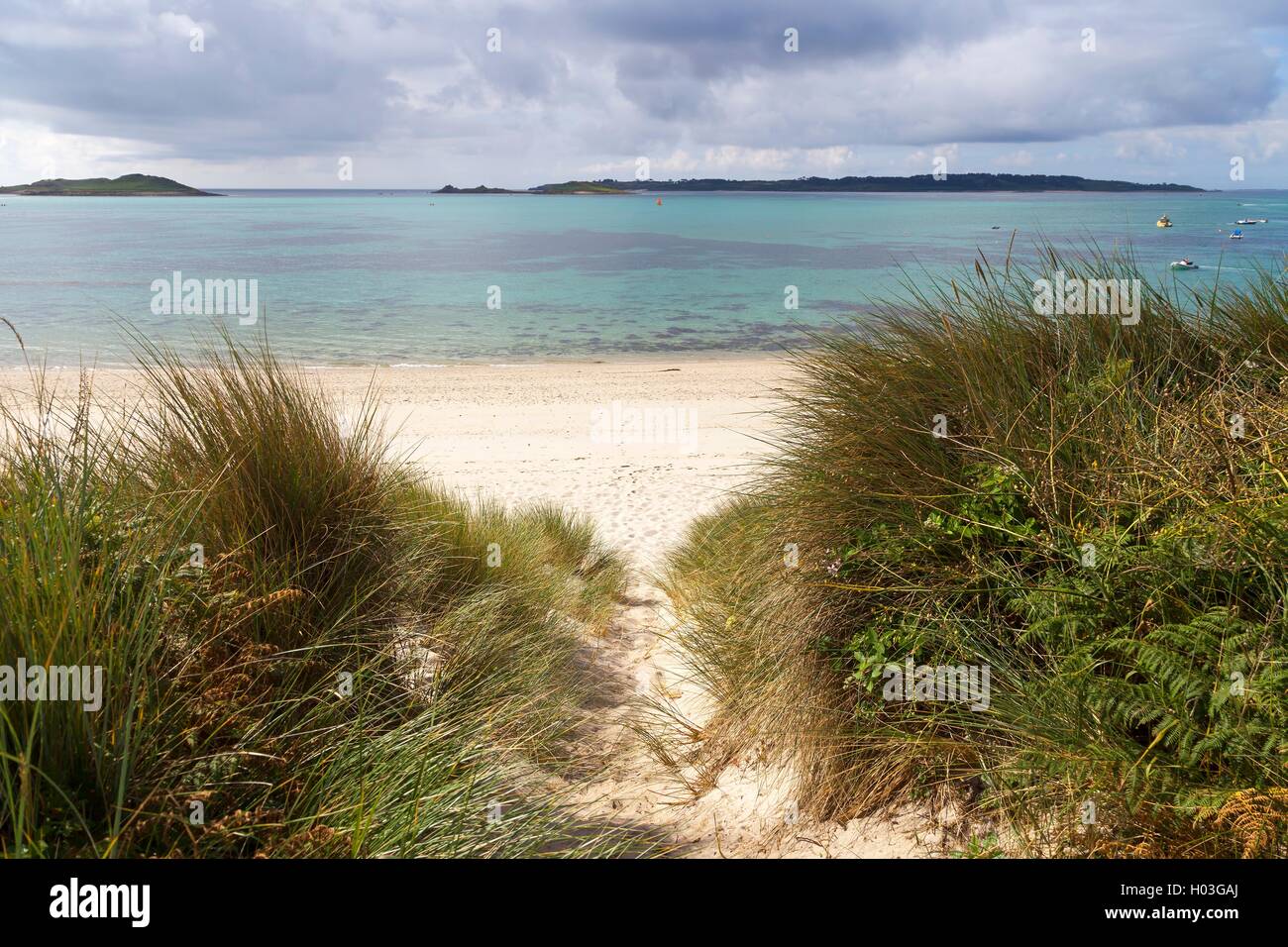Higher Town Bay, St Martin's, Isles of Scilly, England Stock Photo