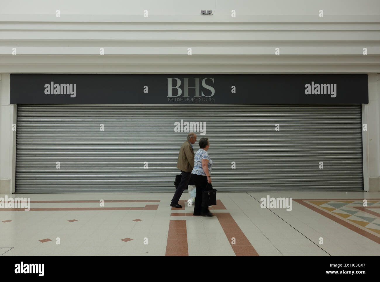 Shoppers Walk By Recently Closed Down Bhs Store In Chelmsford