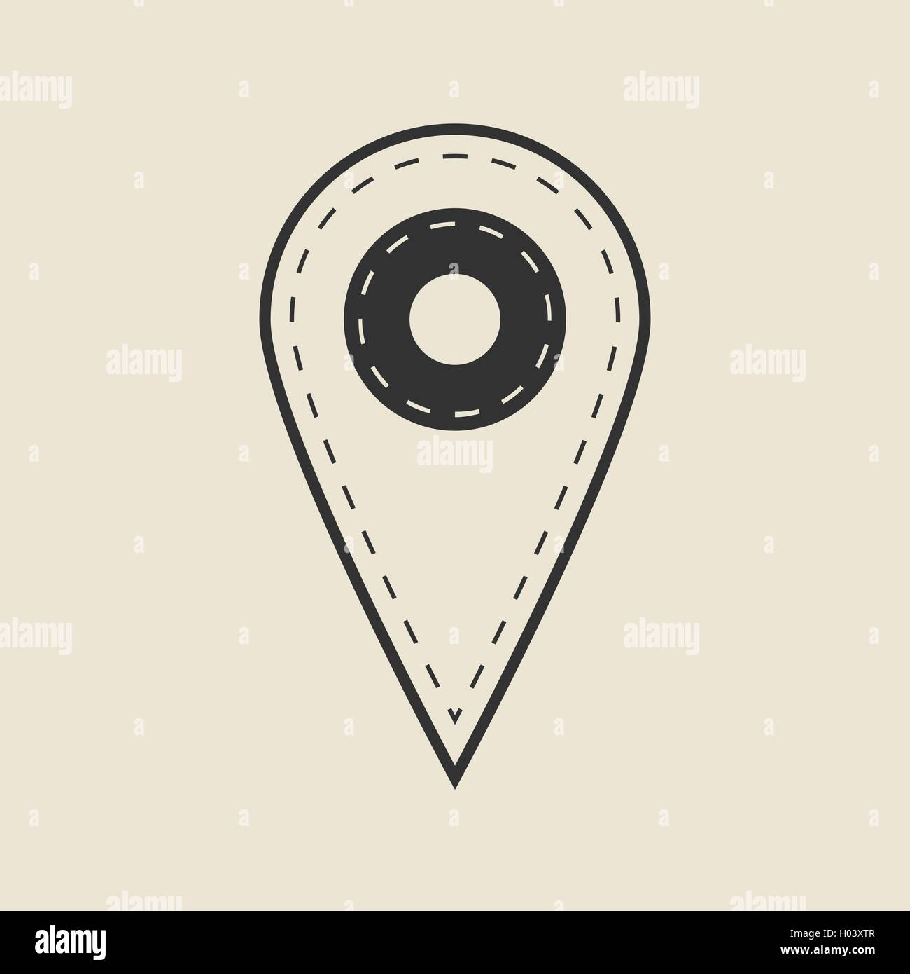 map pointer icon Stock Vector Image & Art - Alamy
