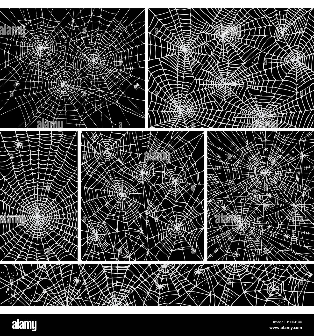 Web background pattern set 1. Eau-forte black-and-white decorative ...