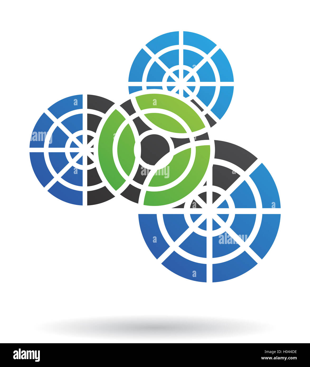 Abstract cog logo icon and design element Stock Photo - Alamy