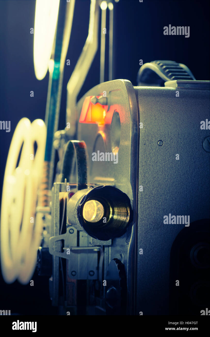 old film projector Stock Photo