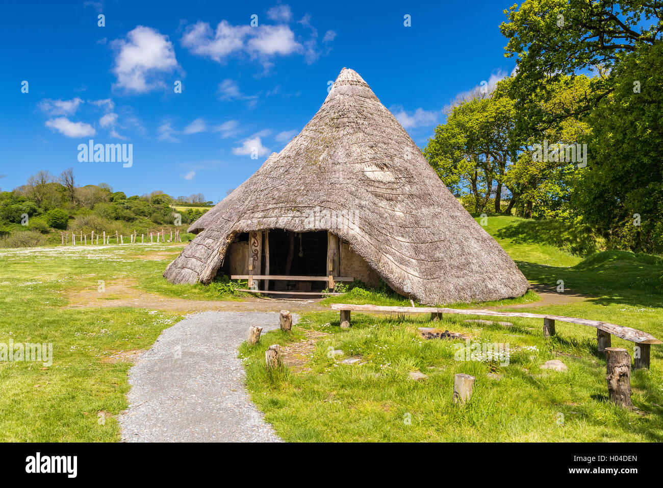Cook House at Castell Henllys a Iron Age Village, Pembrokeshire Coast National Park Cook House at Castell Henllys a Iron Age Village, Pembrokeshire Coast National Park