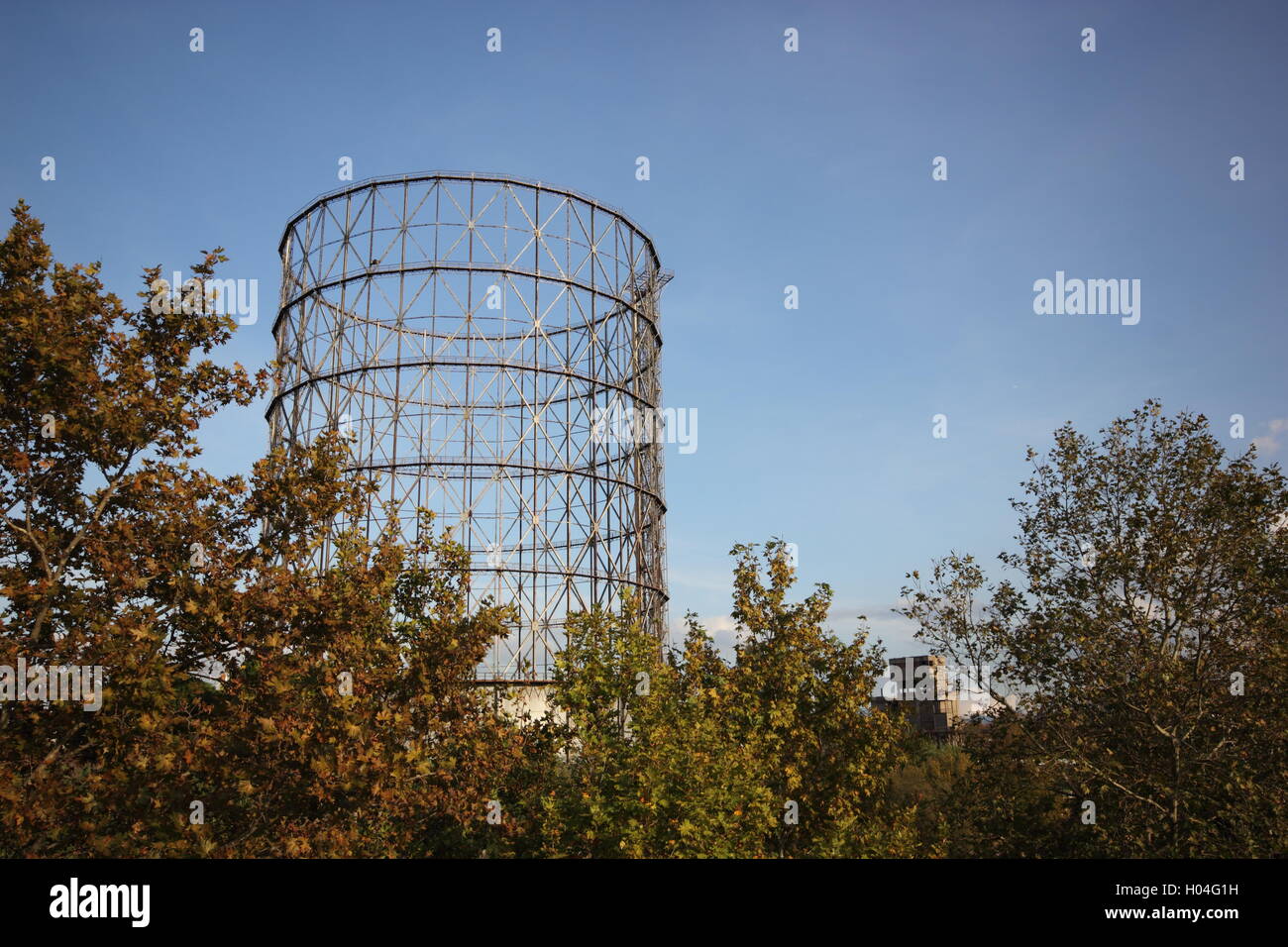 rig from a distance, industrial rig, oil rig, Rome, Roma, industrial ...