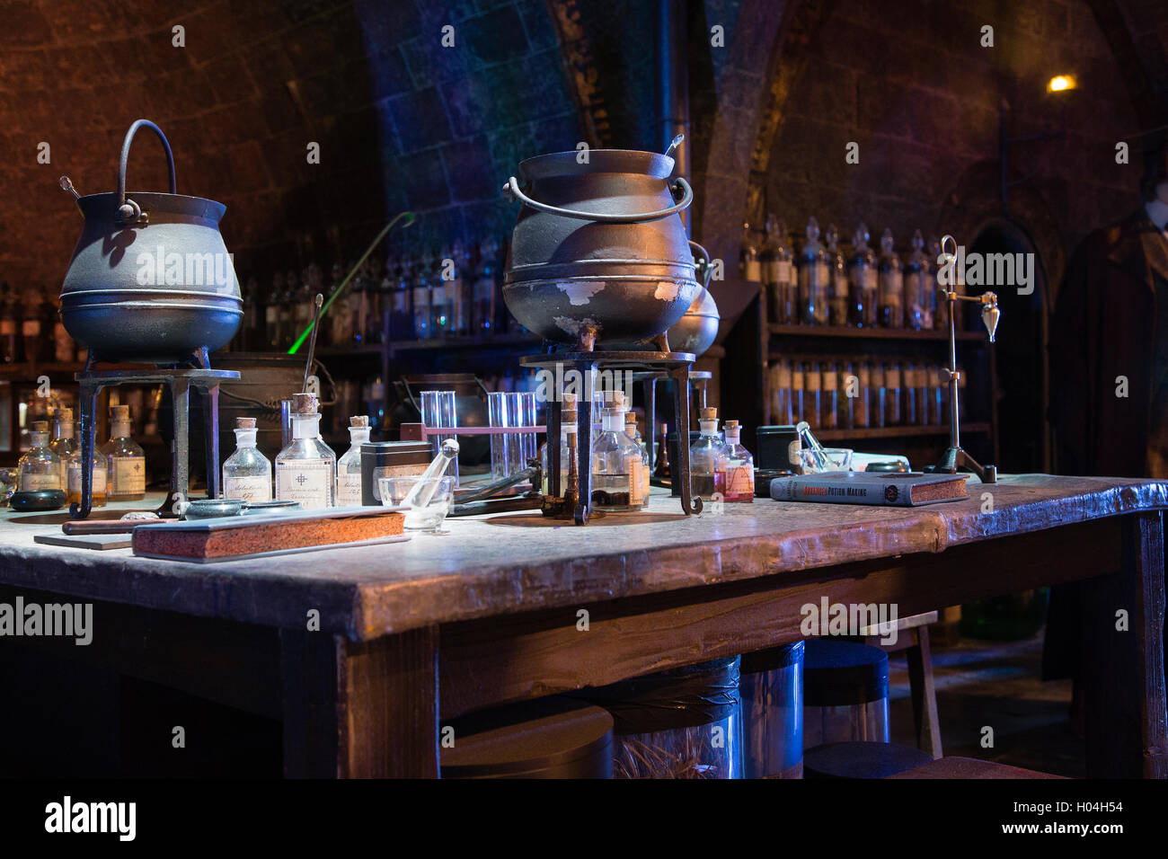 Potion classroom, Warner Brothers Studio Tour, The Making of Harry Potter, London Stock Photo