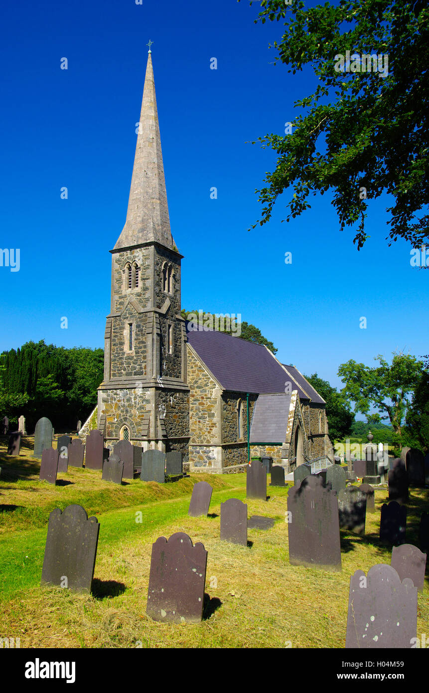 St Llanrhwydrys, Church, Dulas, Anglesey Stock Photo Alamy