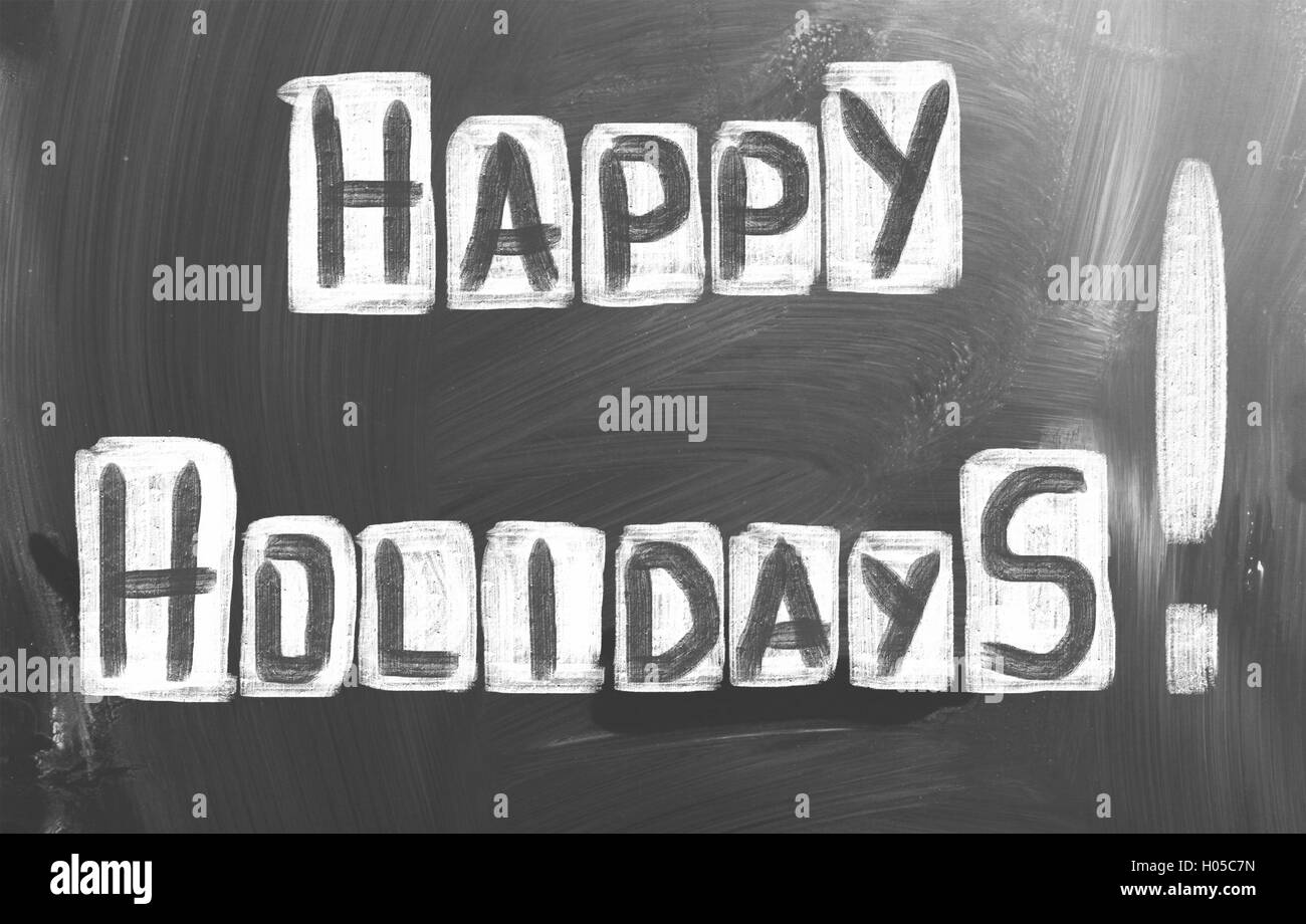 Happy Holidays Concept Stock Photo