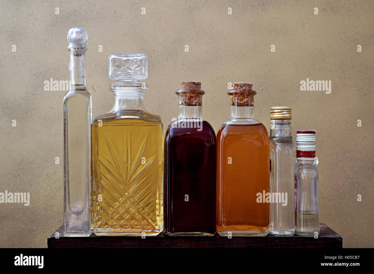 liquor bottles Stock Photo Alamy