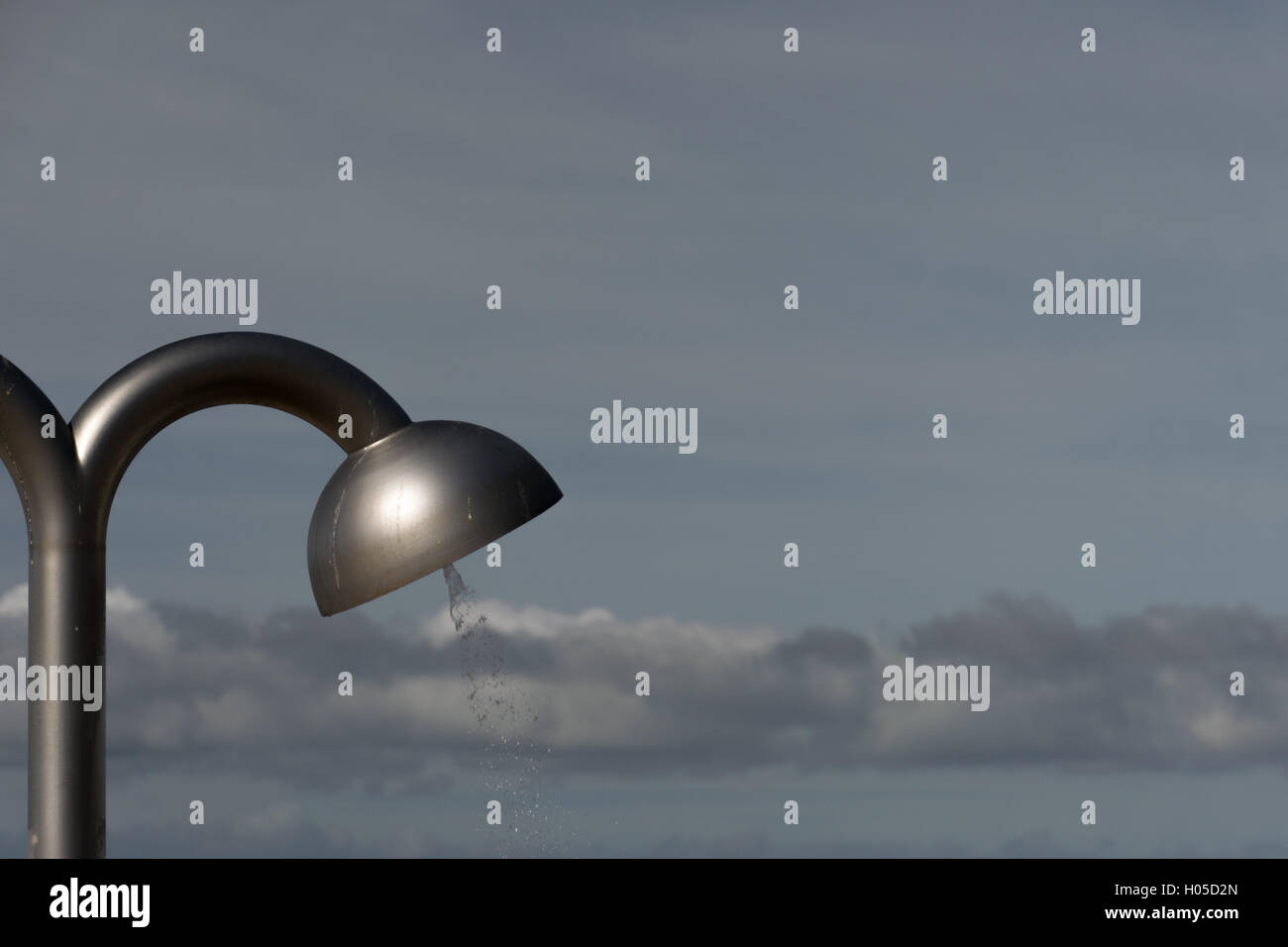 Shower head on the promenade at Blackpool Stock Photo Alamy