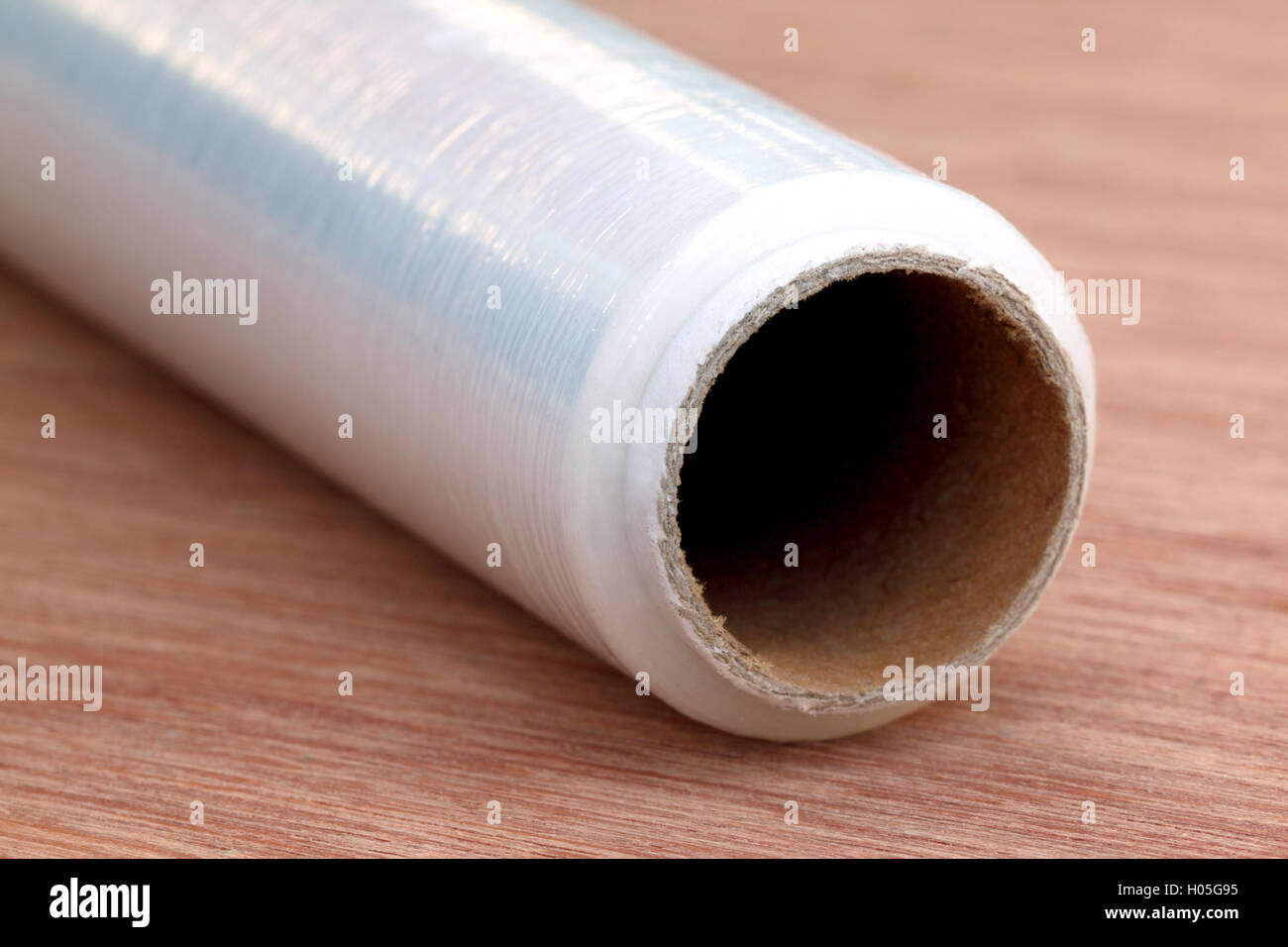 Stretch wrapping film Stock Photo Alamy