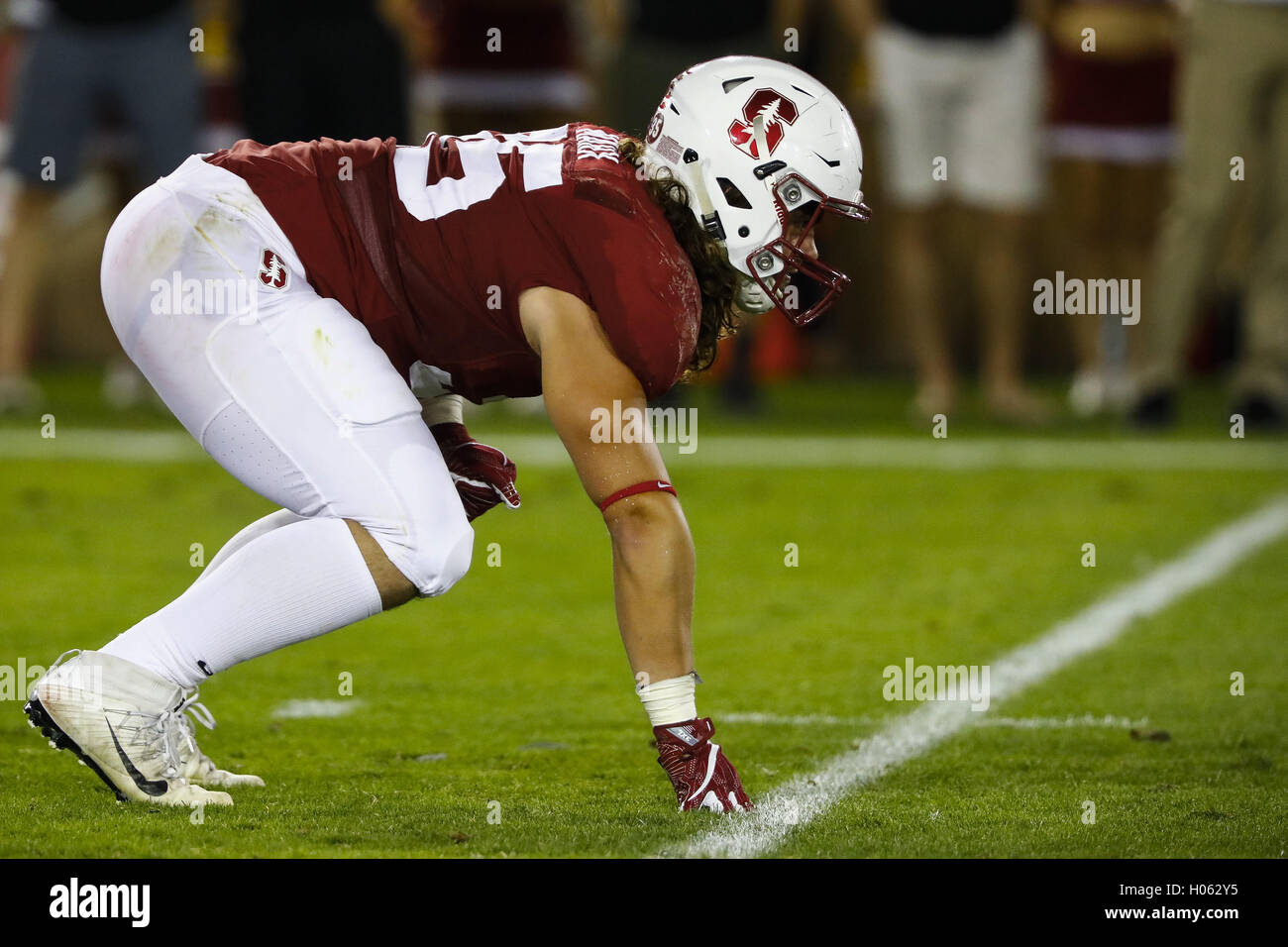 Palo Alto, California, USA. 17th Sep, 2016. Stanford full back Daniel ...