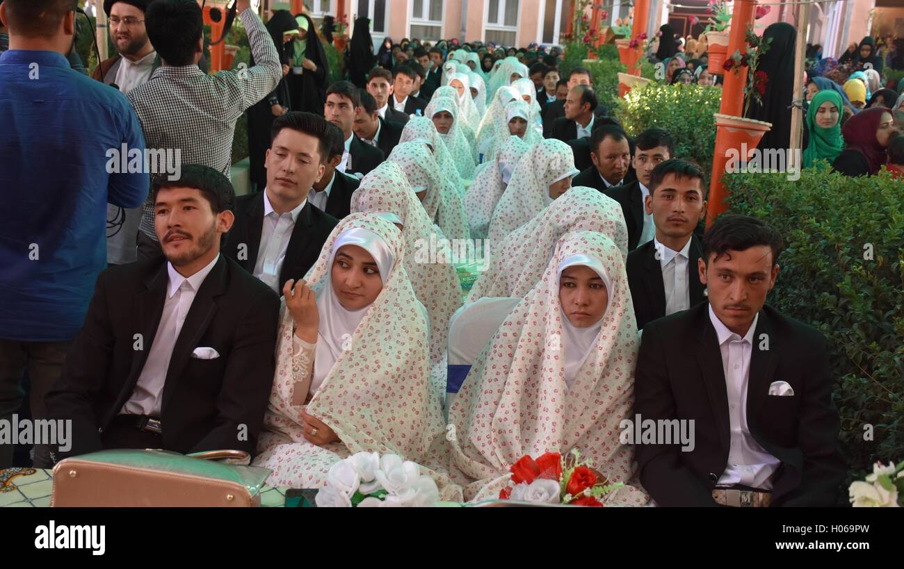 MazareSharif, Afghanistan. 20th September, 2016. Afghan brides and