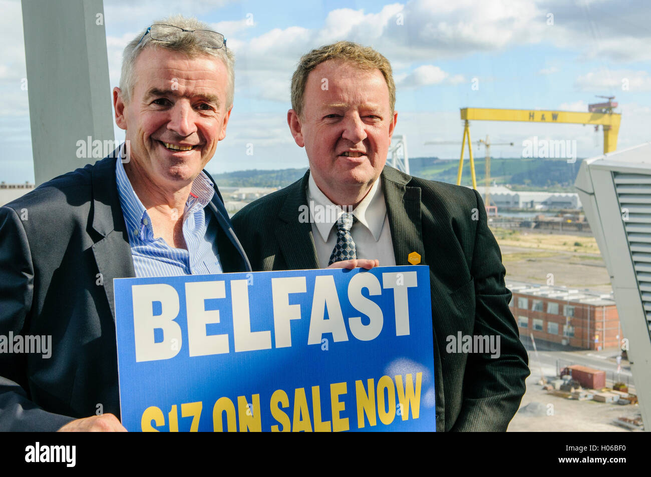 Belfast, Northern Ireland. 20 Sep 2016 Michael O'Leary with Graham