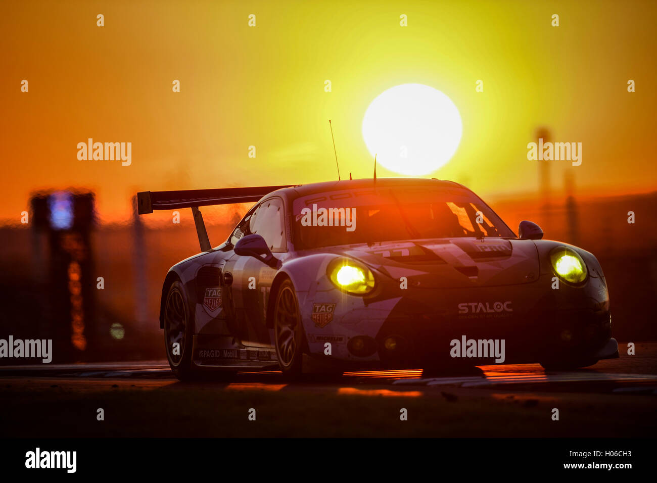 18.09.2016. Circuit of the Americas, Austin, Texas, USA.  WEC 6 Hours Endureance racing.  #77 DEMPSEY PROTON RACING (DEU) PORSCHE 911 RSR LMGTE PRO RICHARD LIETZ (AUT) MICHAEL CHRISTENSEN (DNK) Stock Photo
