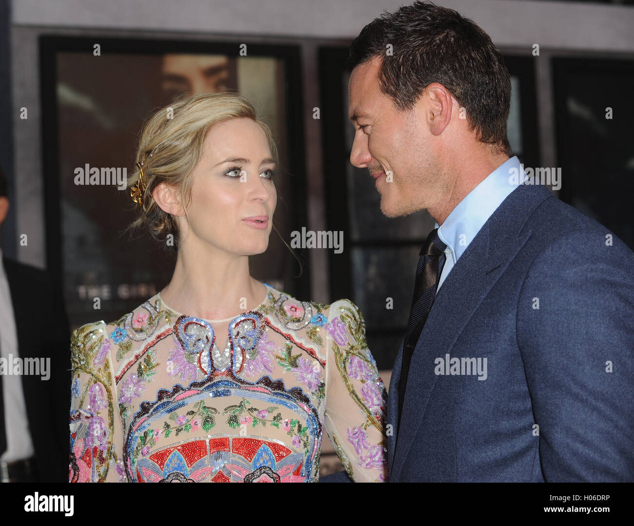 London, UK. 20th Sep, 2016. Emily Blunt and Luke Evans attend the World