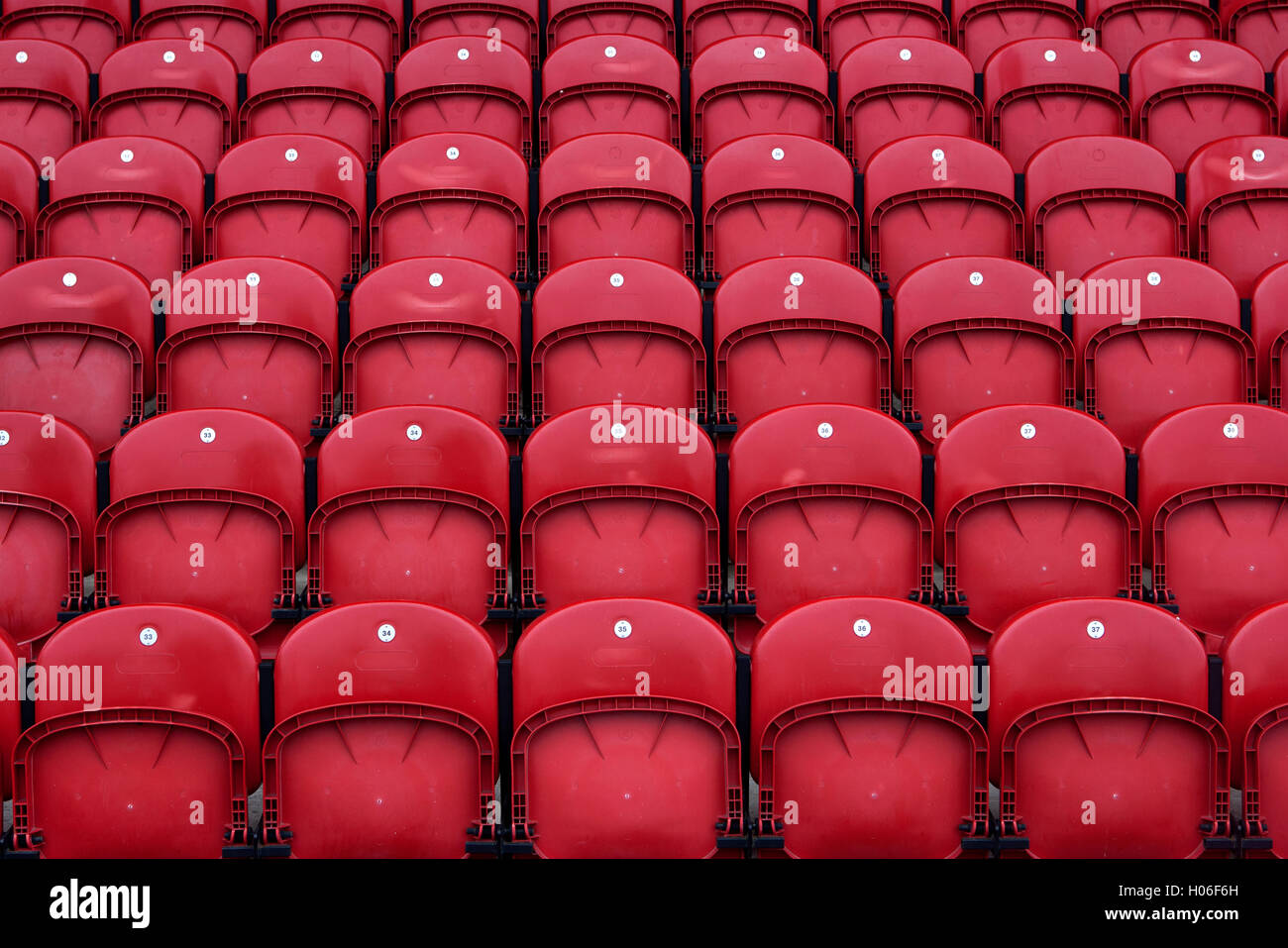 Hard plastic stadium seating hi-res stock photography and images - Alamy
