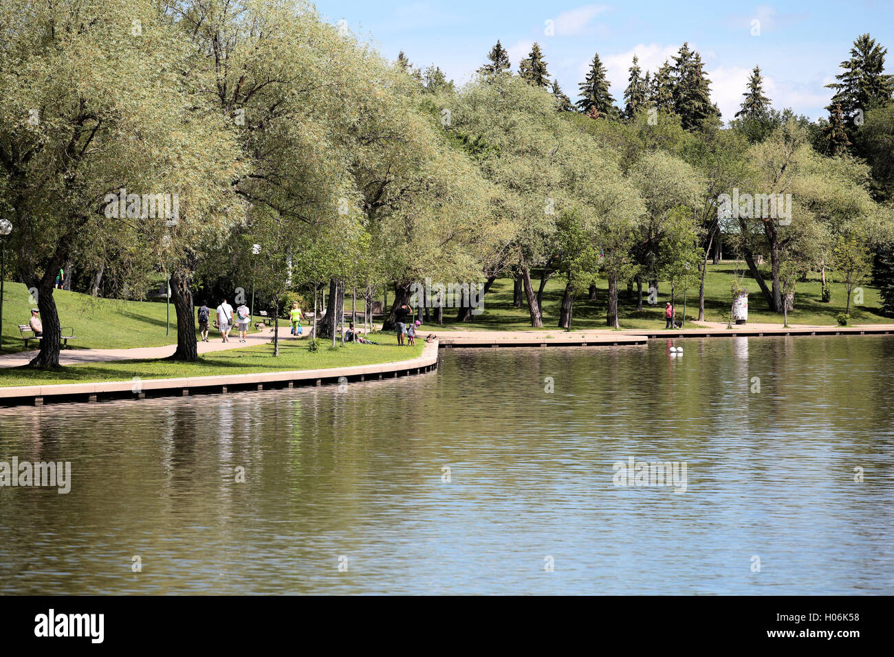 Scene from Wascana Park in Regina, Saskatchewan, Canada Stock Photo