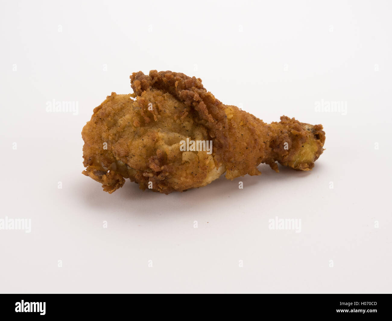 Fried Chicken on White Isolated Food Item Stock Photo