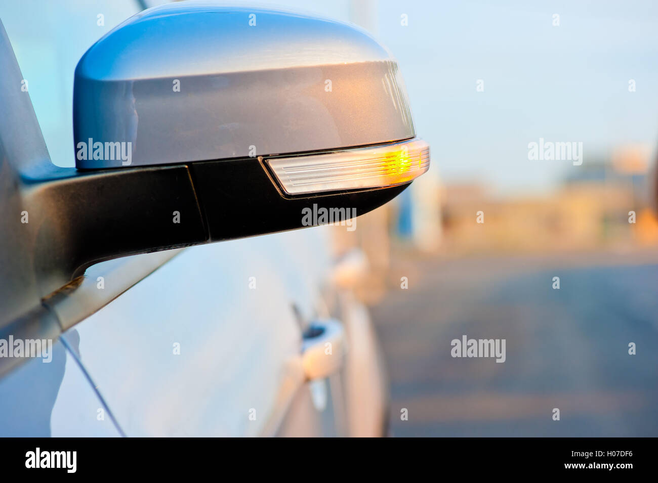 included in the side mirror turn signal Stock Photo Alamy