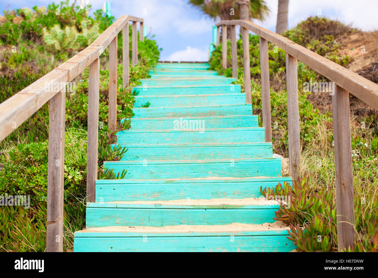 Bridge pathway fence wooden hi-res stock photography and images - Alamy