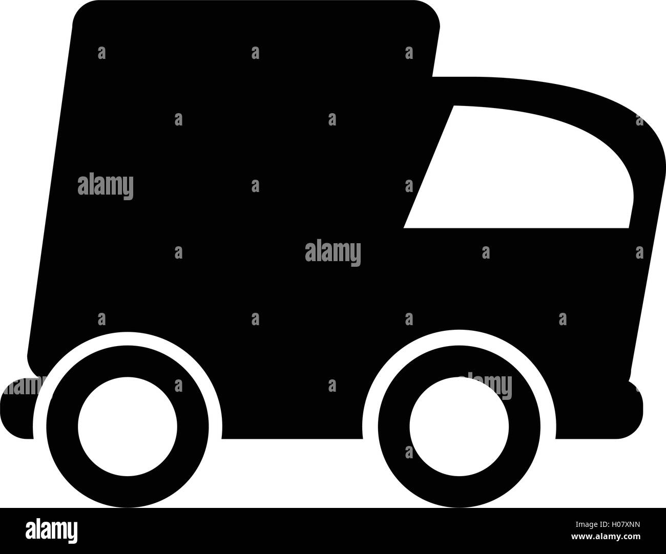 Isolated truck icon on a white background, Delivery vector illustration ...