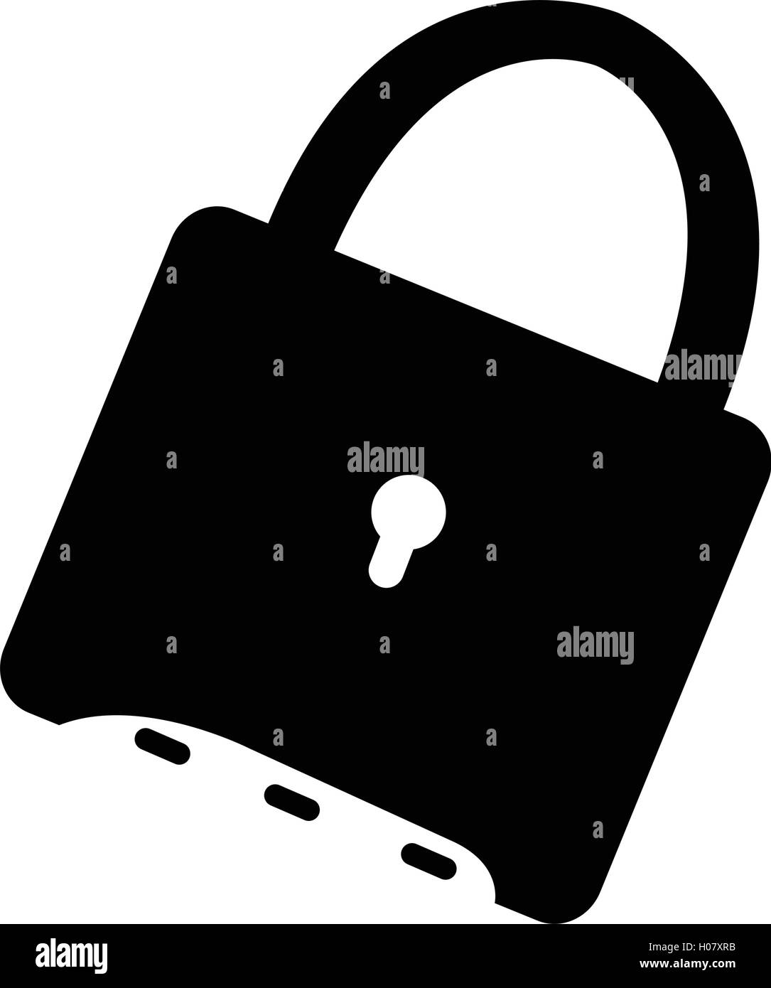 Isolated lock icon on a white background, Vector illustration Stock ...