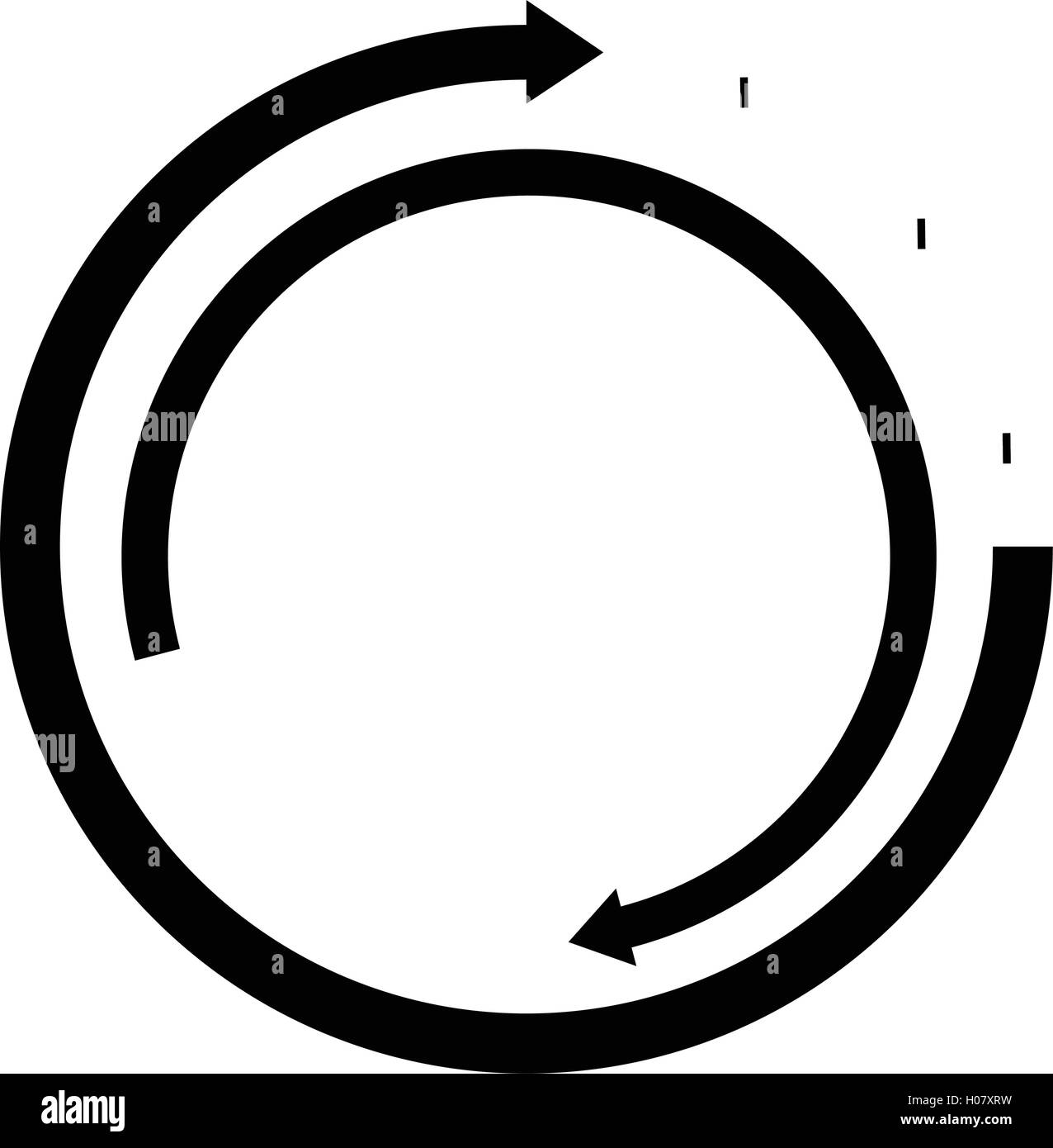 Isolated arrow icon on a white background, Vector illustration Stock ...