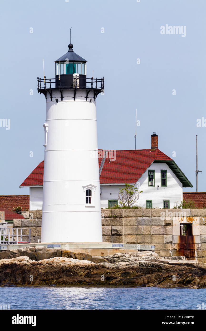 Portsmouth Harbor Lighthouse, New Castle, New Hampshire Stock Photo