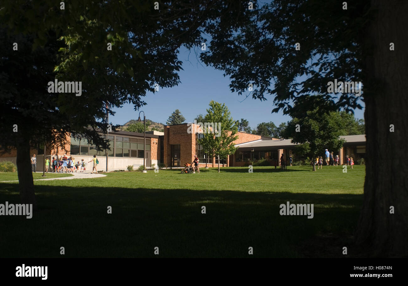 Foothill Elementary, Boulder, CO Stock Photo