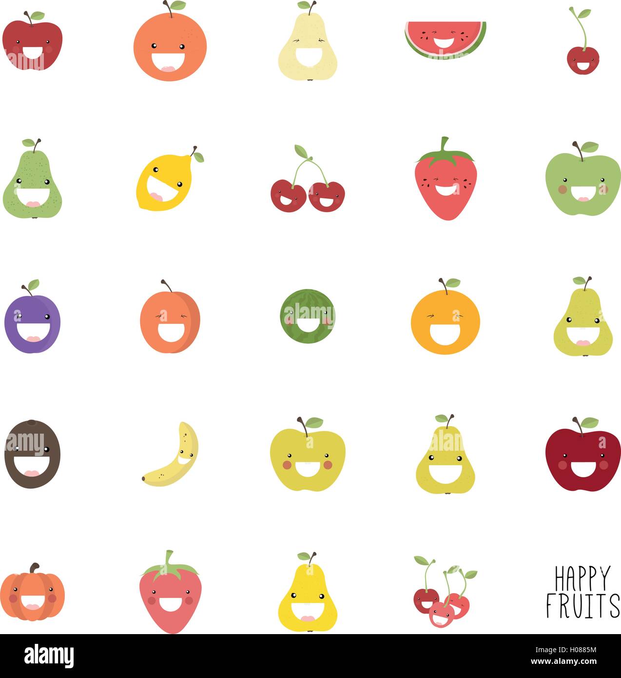 Abstract delicious fruits Stock Vector Image & Art - Alamy