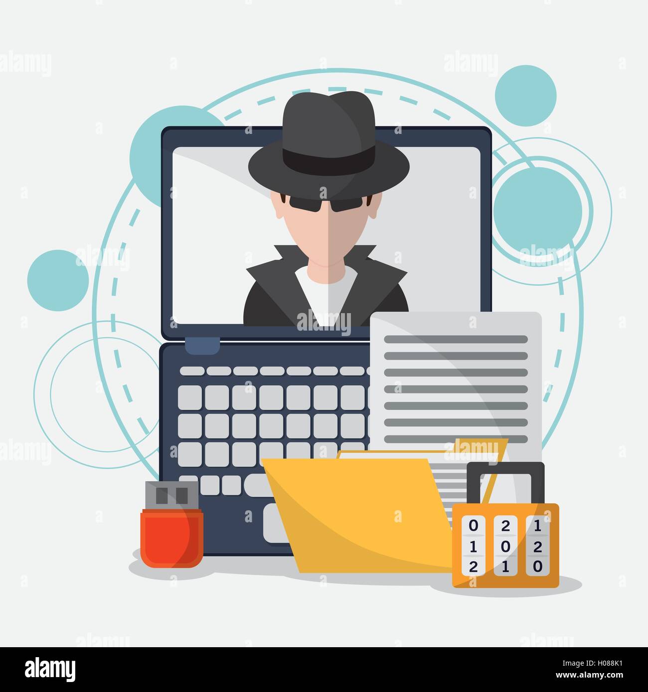 Data protection and Cyber security system Stock Vector Image & Art - Alamy