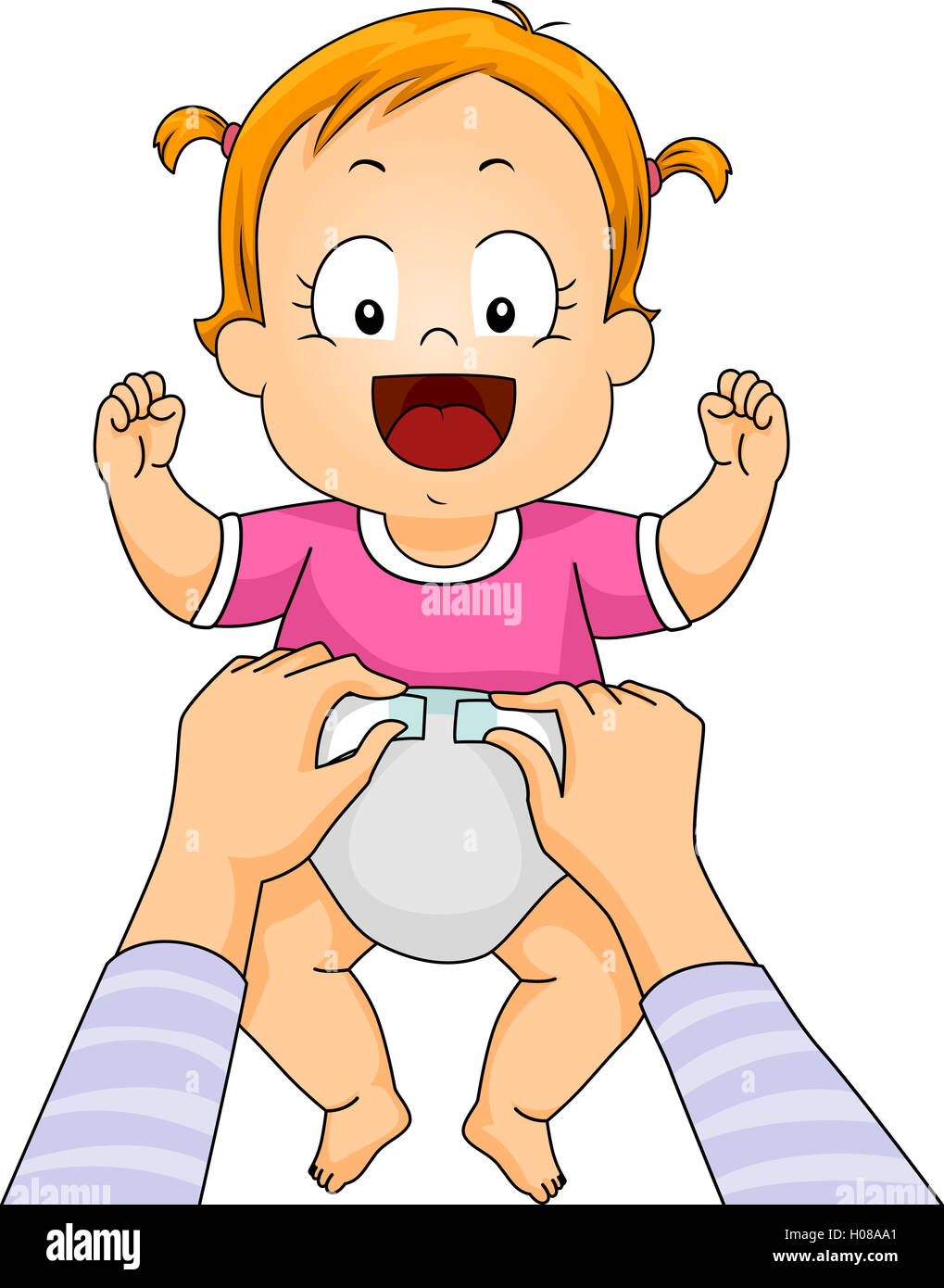 Changing diaper clip art hi-res stock photography and images - Alamy