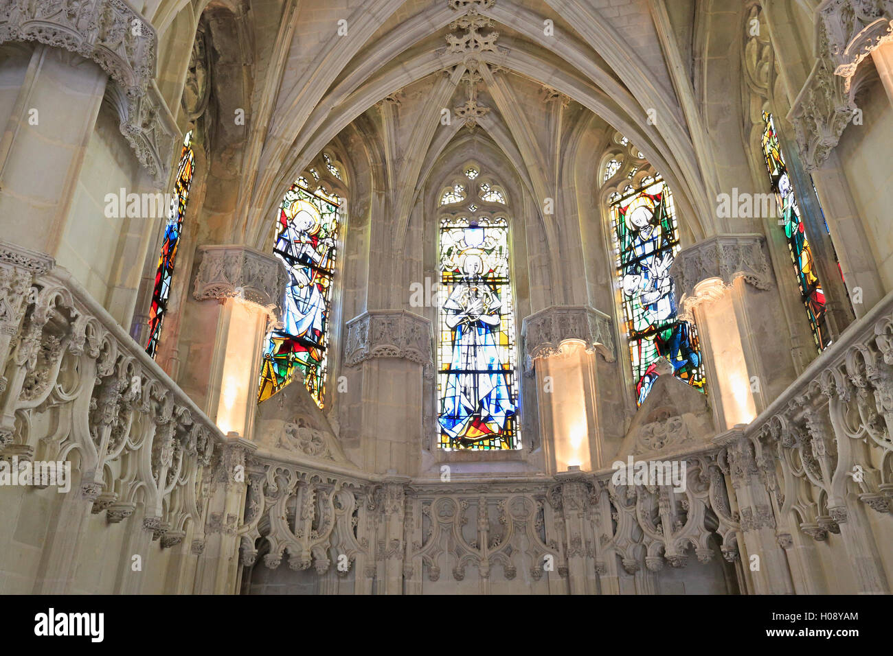 Leonardo da Vinci Chapel, Chateau Amboise on Loire Valley, France Stock