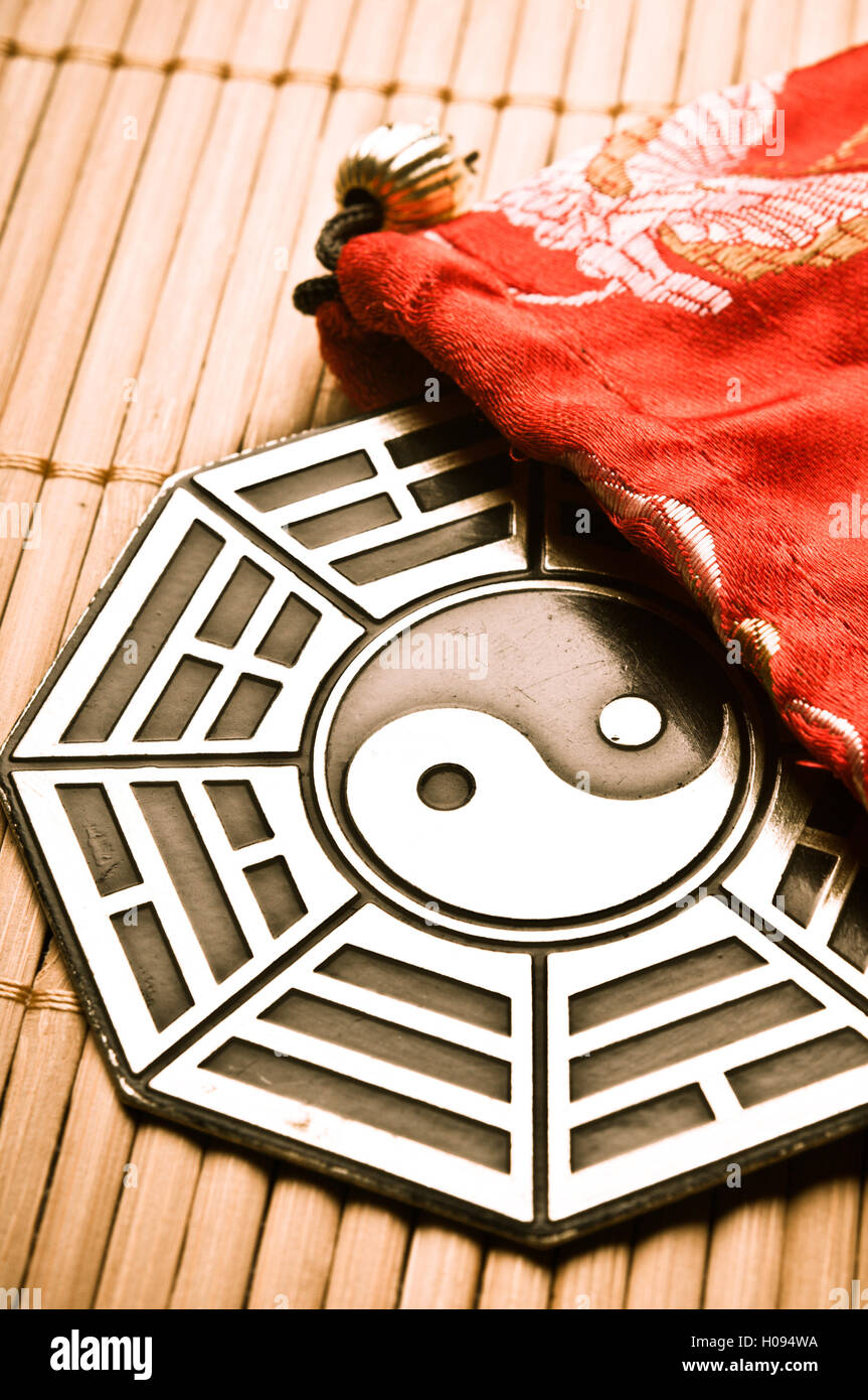 Bagua plate Stock Photo