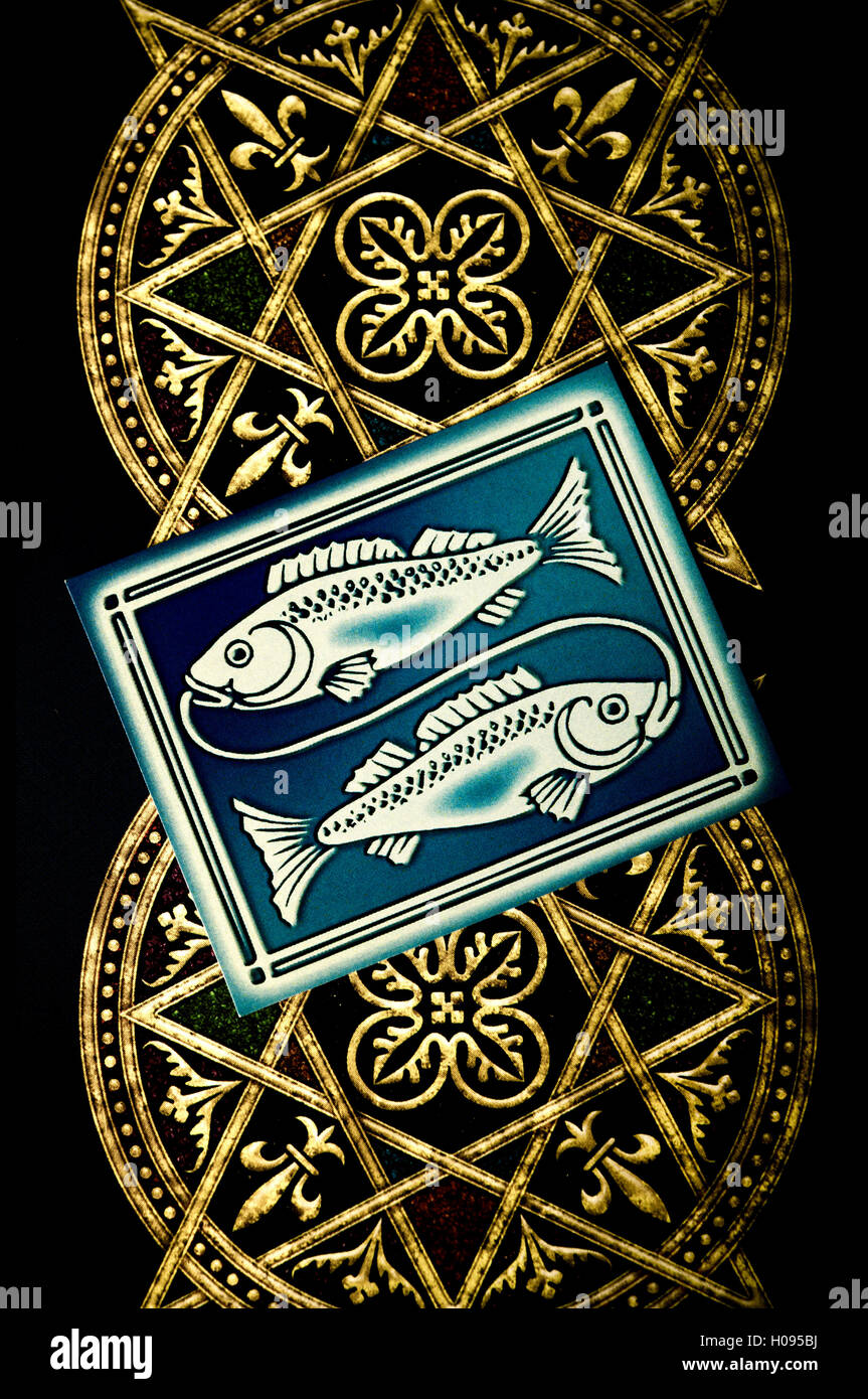 Pisces astrology sign Stock Photo