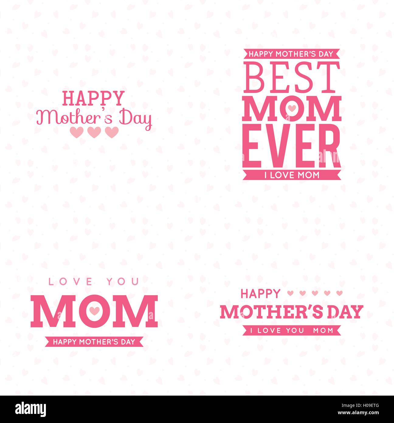 Happy Mothers day Stock Vector Image & Art - Alamy