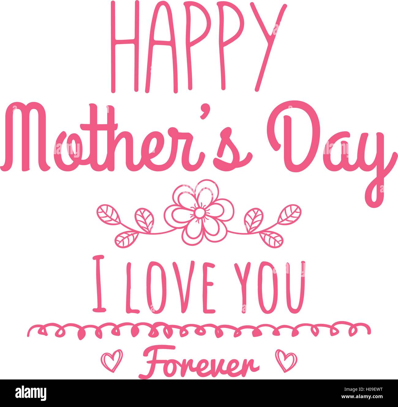 Happy Mothers day Stock Vector Image & Art - Alamy