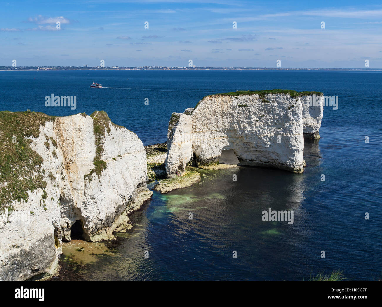 Old Harry Rocks at The Foreland (Handfast Point), Poole Harbour, Isle ...