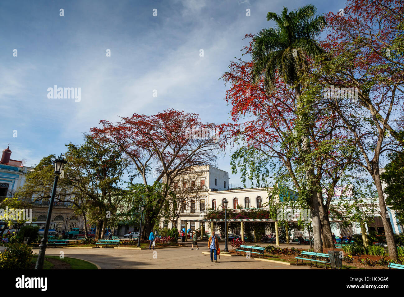 Parque Libertad, Matanzas, Cuba, West Indies, Caribbean, Central America Stock Photo