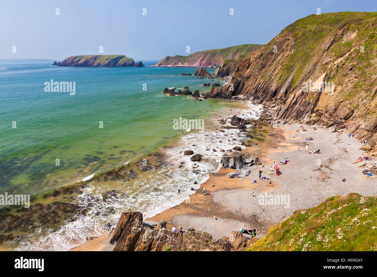 Marloes Sands, Pembrokeshire, Wales, United Kingdom, Europe Stock Photo