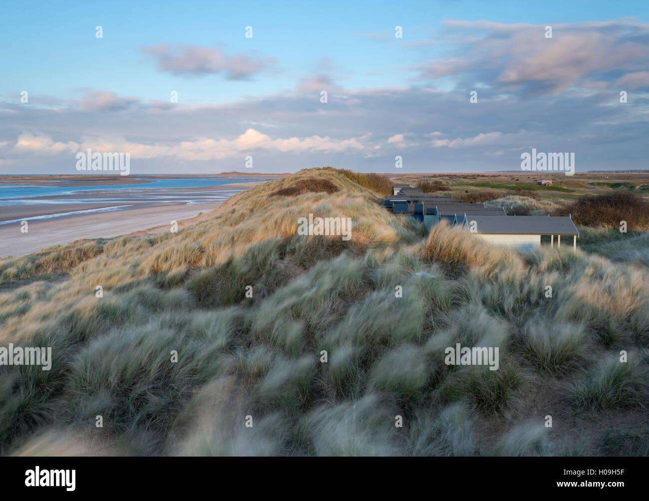 A windy evening at Brancaster Beach, Norfolk, England, United Kingdom