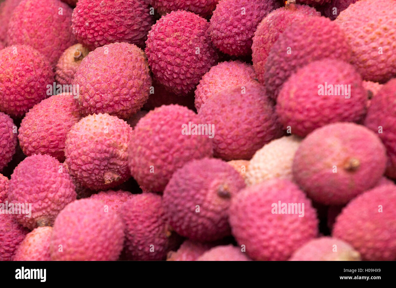 Group of fresh lychee Stock Photo Alamy
