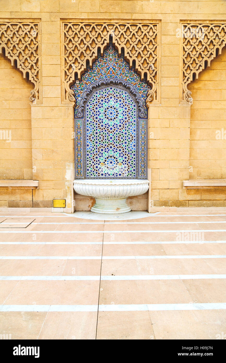 fountain in morocco africa old antique construction mousque palace
