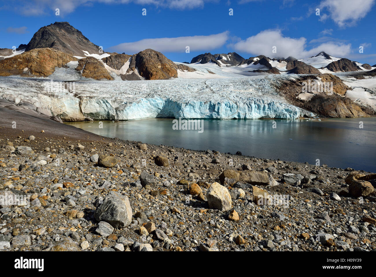 Apusiaajik glacier, near Kulusuk, East Greenland, Greenland Stock Photo