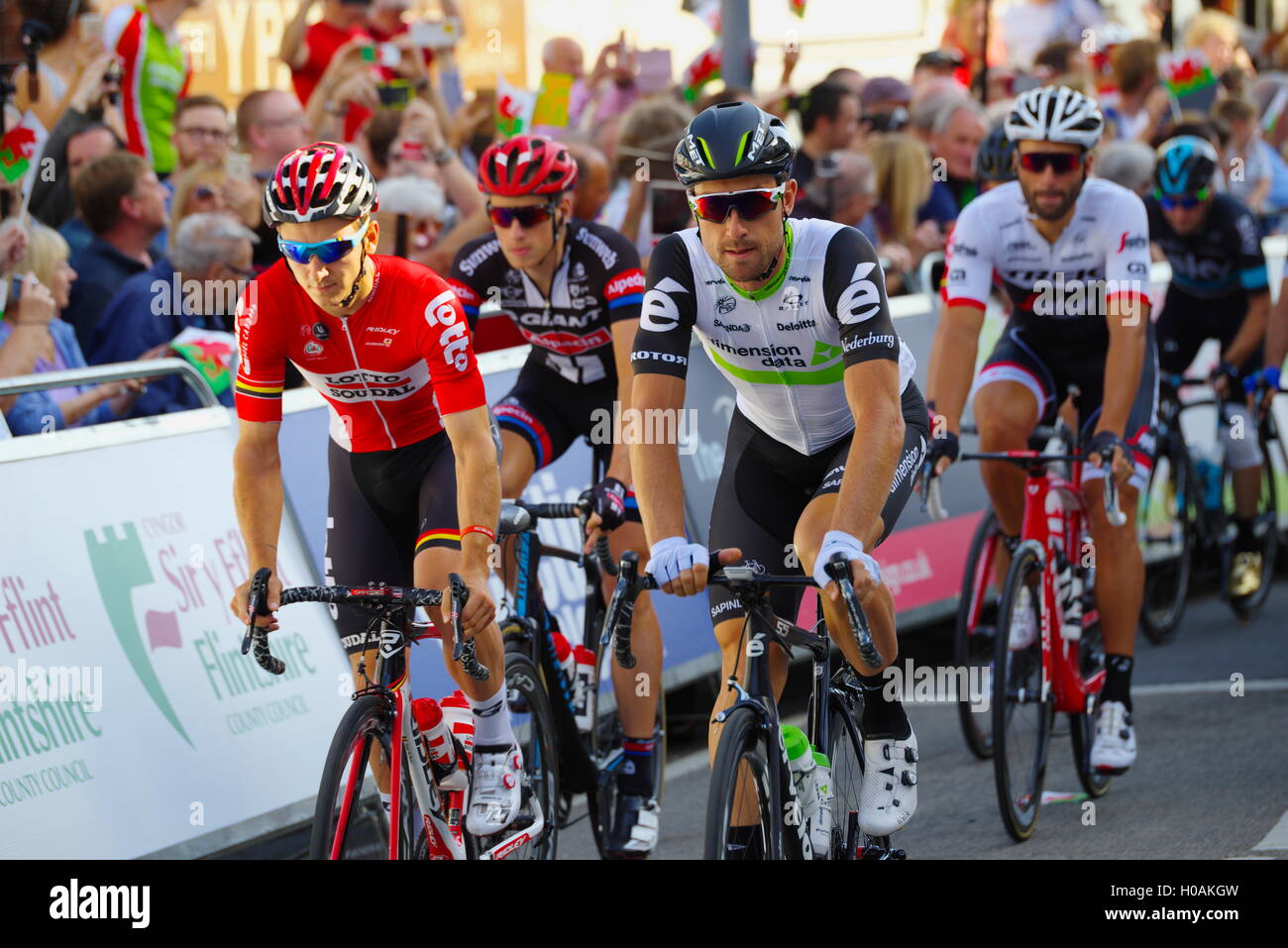 Cyclists at Tour of Britain, Cycle Race Stock Photo - Alamy