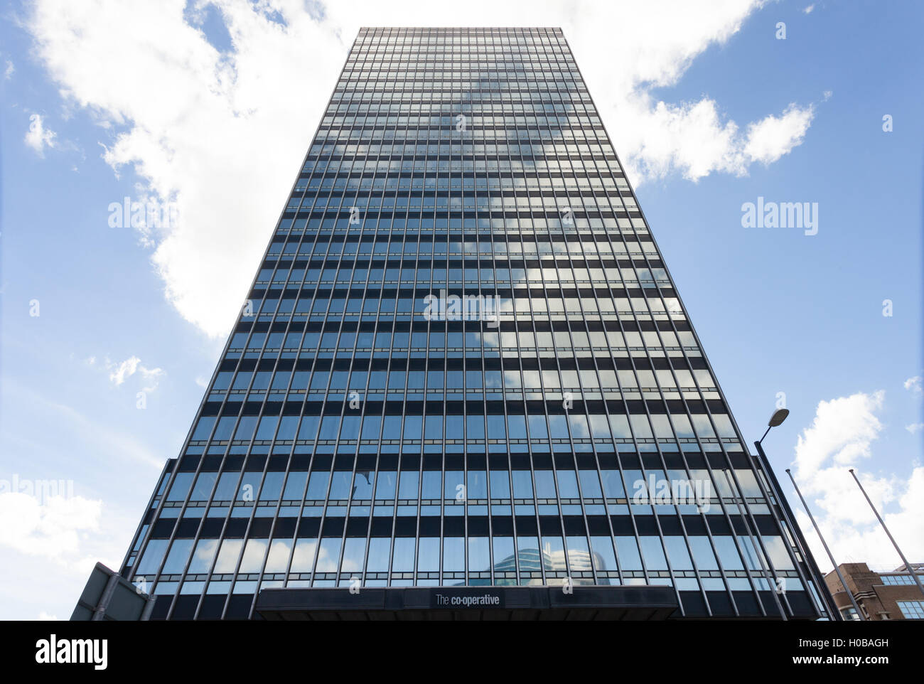 The headquarters of the CIS Insurance Group, Manchester, built in 1962 it was briefly the tallest building in the UK. Stock Photo